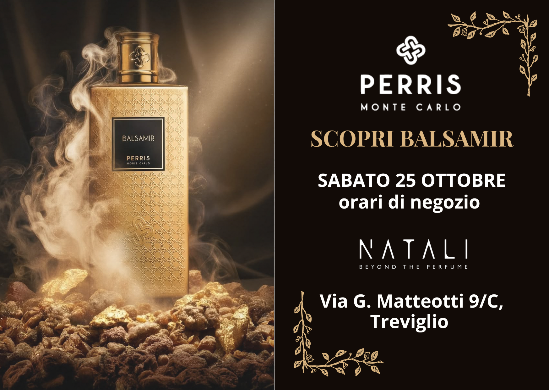 Viaggio olfattivo con Perris Monte Carlo – Presentazione Balsamir