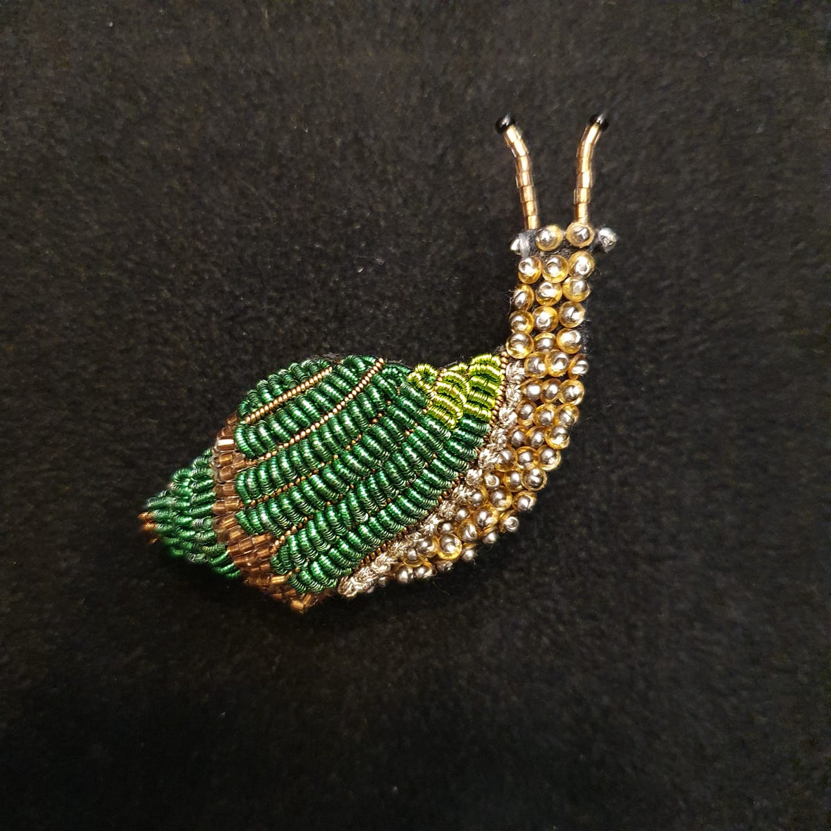 Spilla Green Snail